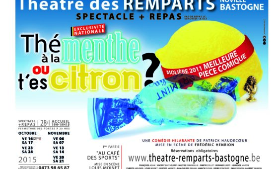 2976_9525 - Théâtre des Remparts - Affiche A3_decoupe - Copie 2015 :   Thé à la menthe ou t’es citron ? P. Haudecoeur et D. Navarro / Café des Sports, J.-P. Martinez
