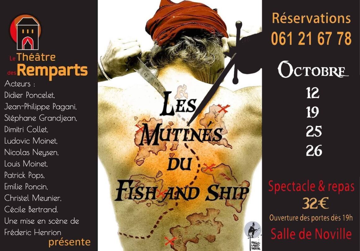 Affiche mutinés 2019 -2018 : Les Mutinés du Fish and Chips, (P. Chaboud)